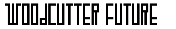 Woodcutter Future font preview
